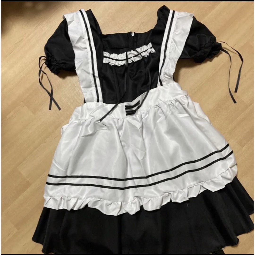 メイド服 コスプレ 6点セット ゴスロリ メイド ロリータ　 S M  L エンタメ/ホビーのコスプレ(衣装一式)の商品写真