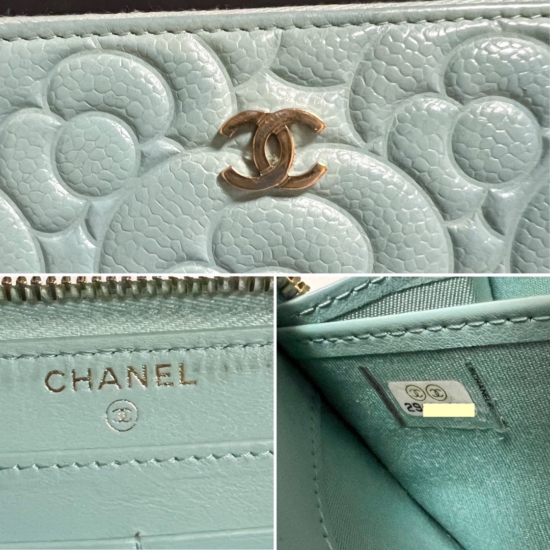 CHANEL(シャネル)の専用★ CHANEL シャネル カメリア  長財布 ラウンドジップ キャビア レディースのファッション小物(財布)の商品写真