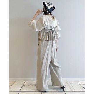 イエナ IENA Naoko Tsuji 17SS オールインワン フリル Vネ