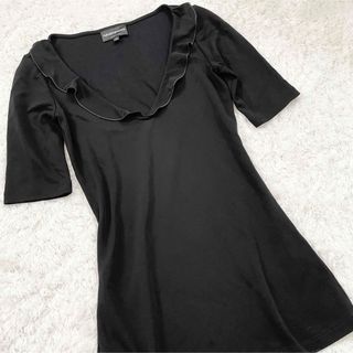 エンポリオアルマーニ(Emporio Armani)のEMPORIO ARMANI エンポリオアルマーニ　フリルカットソー　トップス(Tシャツ/カットソー(半袖/袖なし))