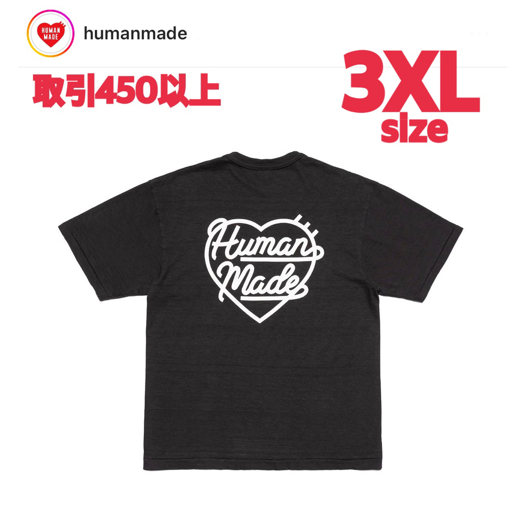 HUMAN MADE HEART BADGE T-SHIRT BLACK 3XLBLACK販売日