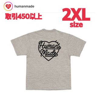 ヒューマンメイド(HUMAN MADE)のHUMAN MADE HEART BADGE T-SHIRT GRAY 2XL(Tシャツ/カットソー(半袖/袖なし))