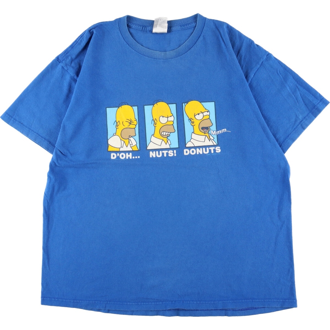 00年代 フルーツオブザルーム FRUIT OF THE LOOM THE SIMPSONS シンプソンズ キャラクタープリントTシャツ メンズXL /eaa350344