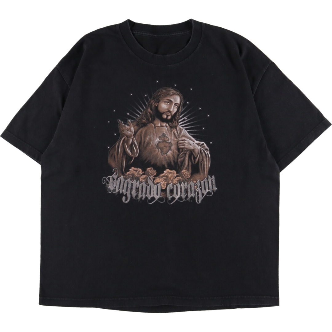 UNKNOWN SAGRADO CORAZON イエスの聖心 両面プリント プリントTシャツ メンズXL /eaa34948822cm商品名