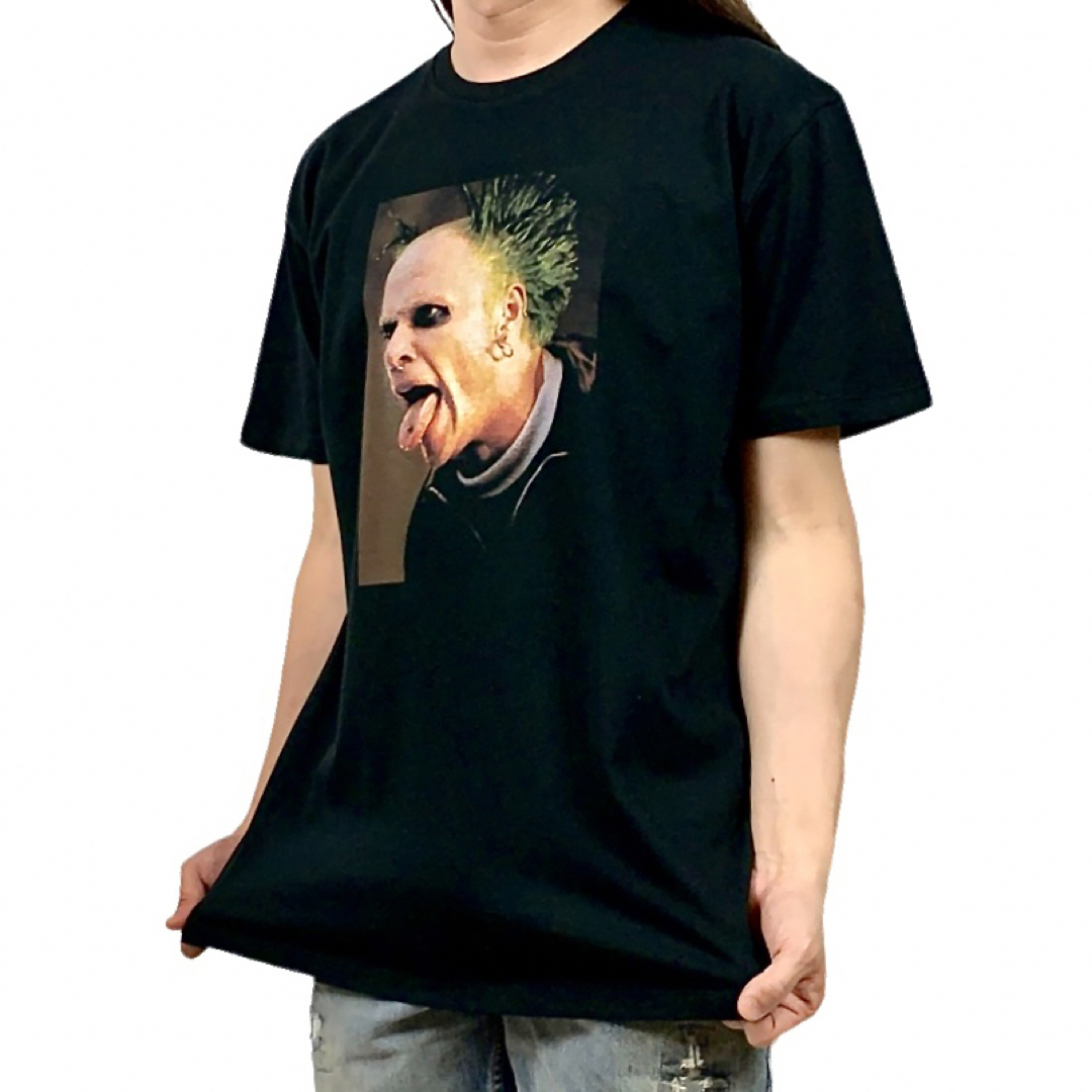 新品 プロディジー レイヴ テクノ パンク MC キース RIP 追悼 Tシャツ メンズのトップス(Tシャツ/カットソー(半袖/袖なし))の商品写真