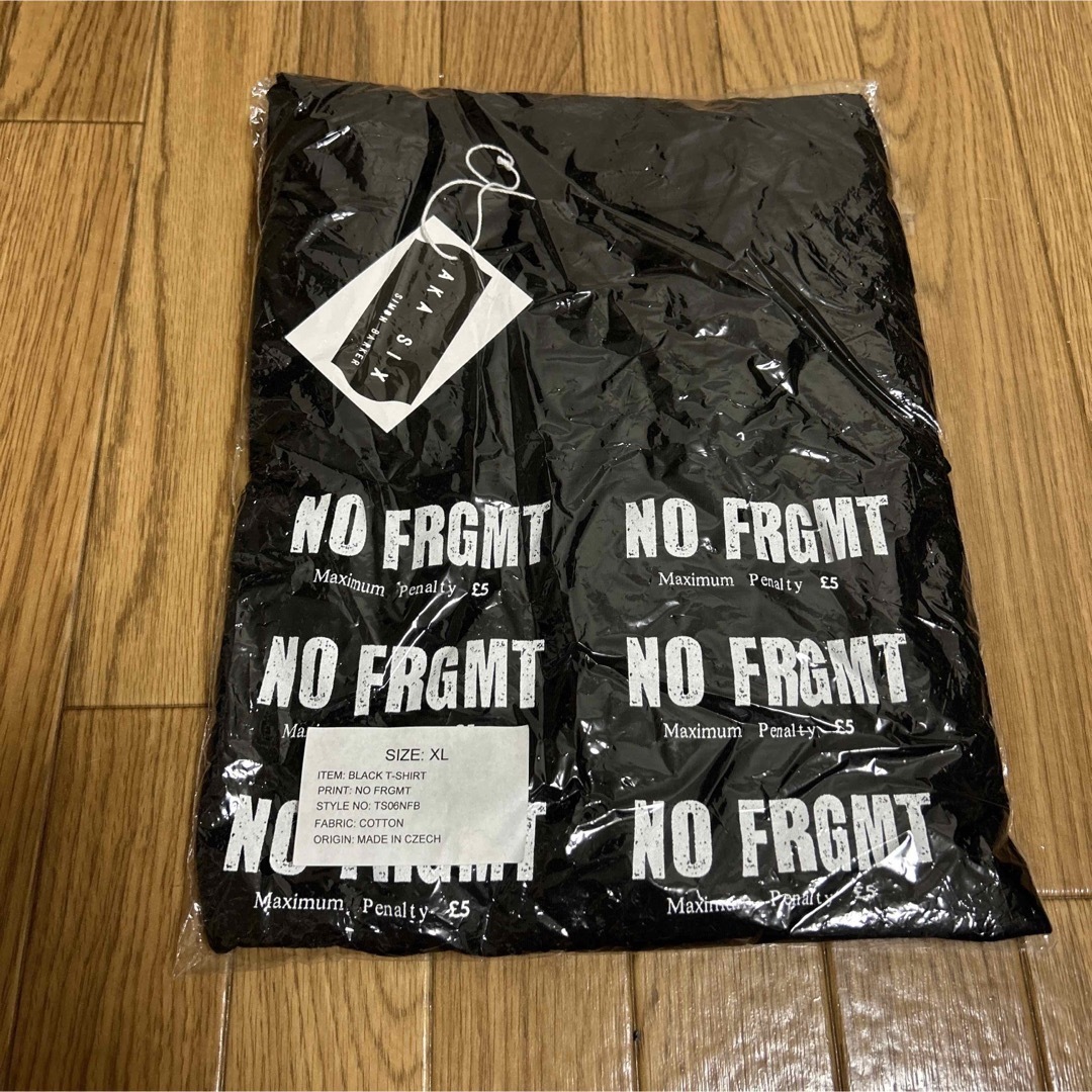 FRAGMENT - 超希少NO FRGMT Tシャツ黒 ＸＬAKA SIX 藤原ヒロシ着の通販 ...