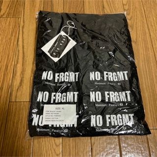 フラグメント(FRAGMENT)の超希少NO FRGMT Tシャツ黒 ＸＬAKA SIX 藤原ヒロシ着(Tシャツ/カットソー(半袖/袖なし))