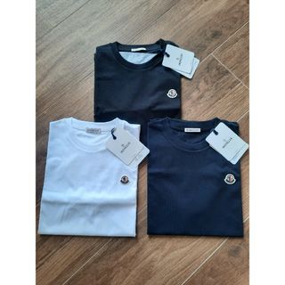 MONCLER - ⭐2023SS/新品 MONCLER ロゴTシャツ ブラック 12A/XSの通販