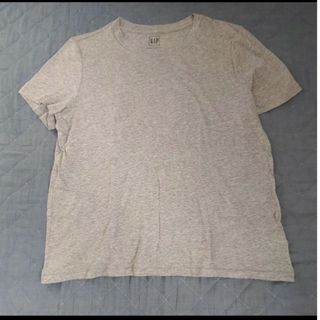 ギャップ(GAP)の新品タグ付き GAP ギャップ Tシャツ グレー L オーガニックコットン(Tシャツ(半袖/袖なし))