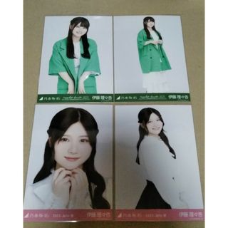 ノギザカフォーティーシックス(乃木坂46)の乃木坂46 伊藤理々杏 生写真 緑×白コーデ リボンモチーフ セミコンプ(アイドルグッズ)