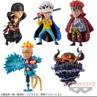 ONEPIECE ワーコレ ゾロ&ロー&キッド&マルコ 4個セット◎