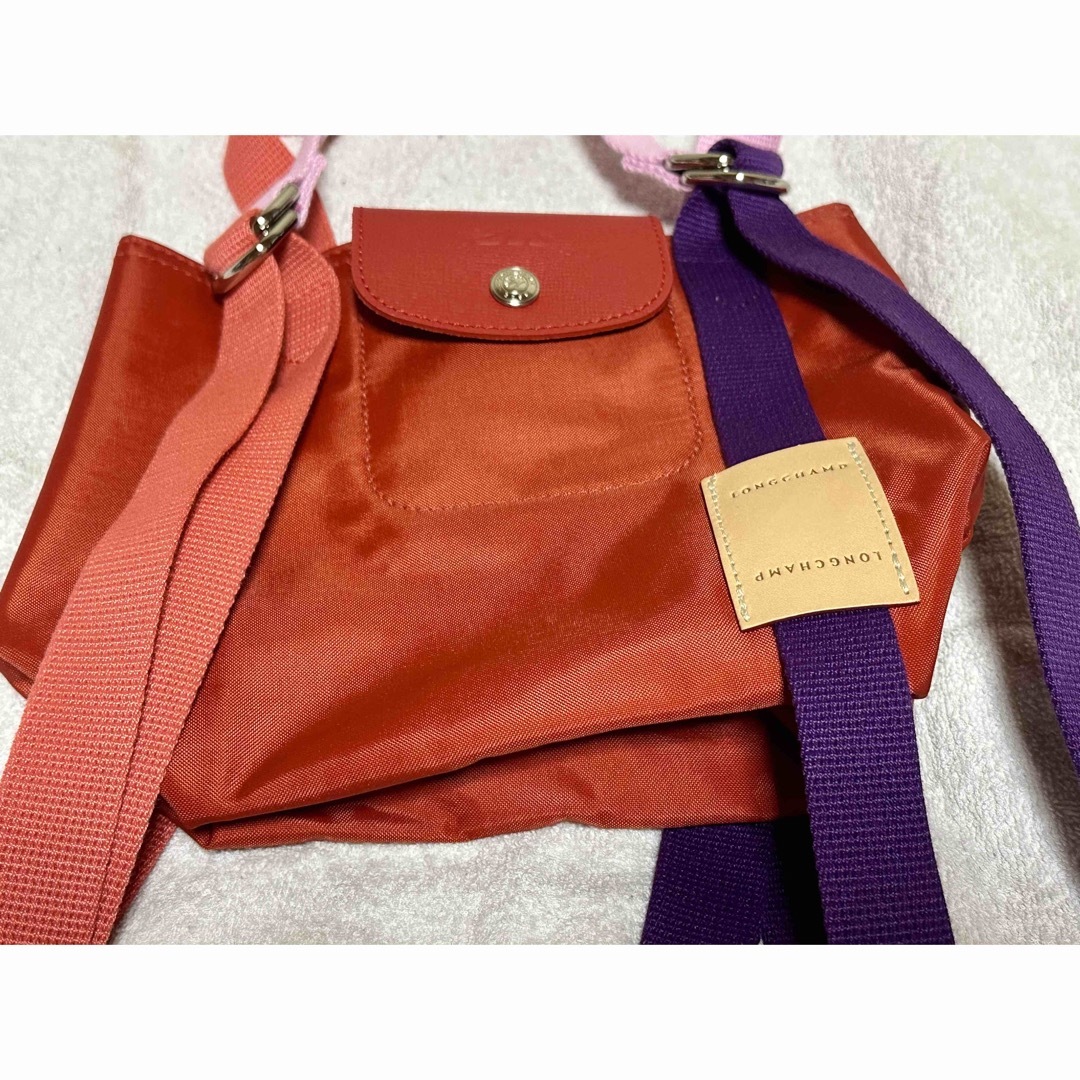 美品 Longchamp ロンシャン リプレイ ル プリアージュ ルージュ