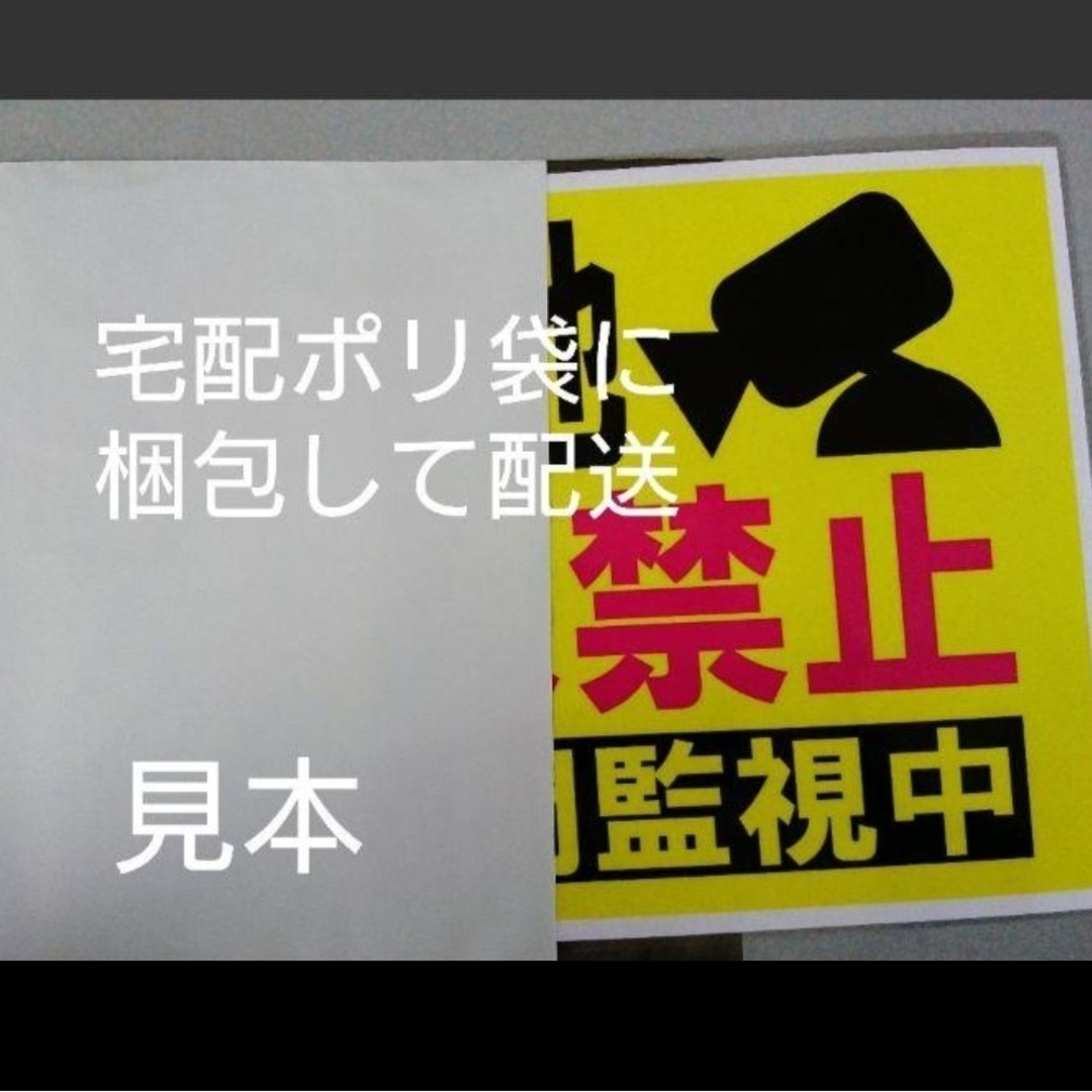 292迷惑対策プラカード『〇〇関係者以外の立ち入り禁止見つけ次第通報します』 ハンドメイドのハンドメイド その他(その他)の商品写真