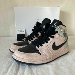 ナイキ(NIKE)のNIKE AIR JORDAN 1 MID WMNS PALE PINK25.5(スニーカー)