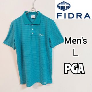 フィドラ(FIDRA)の【FIDRA】フィドラ PGA半袖シャツ ゴルフウェア メンズＬ(ウエア)