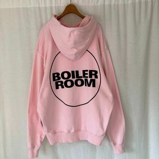 BOILER ROOM 3M LOGO HOODIEパーカー ピンクXL(パーカー)