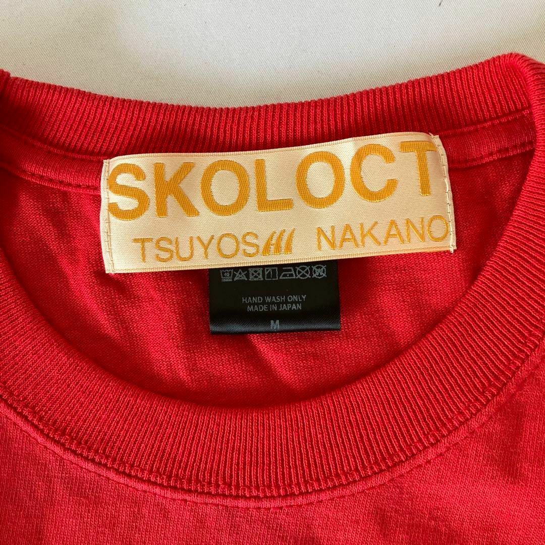 NGAP(エヌジーエーピー)のSKOLOCT ロゴTシャツ レッドM スコロクト メンズのトップス(Tシャツ/カットソー(半袖/袖なし))の商品写真