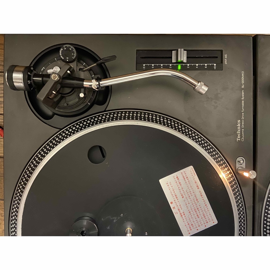 Technics SL-1200MK3 ターンテーブル2台 　          楽器のDJ機器(ターンテーブル)の商品写真