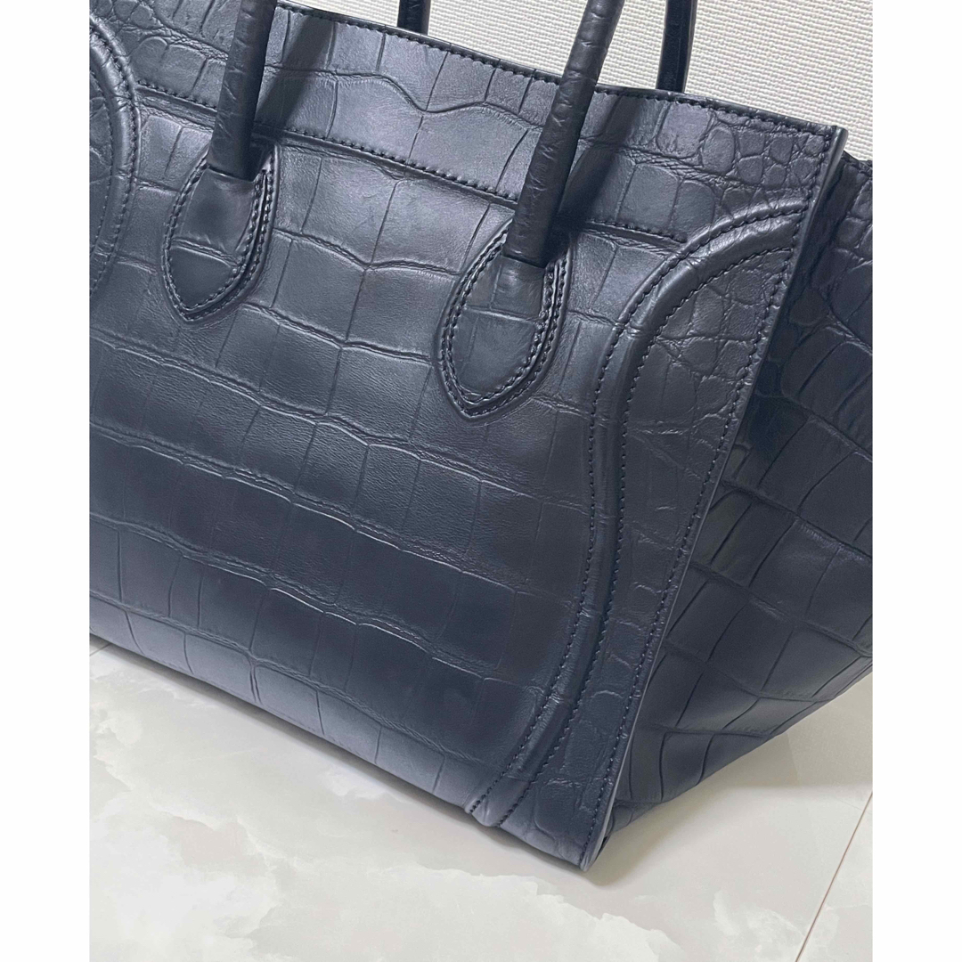 celine(セリーヌ)のCELINE セリーヌ ラゲージ ファントム トートバッグ クロコ 型押し レディースのバッグ(トートバッグ)の商品写真