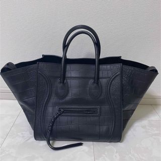 セリーヌ(celine)のCELINE セリーヌ ラゲージ ファントム トートバッグ クロコ 型押し(トートバッグ)