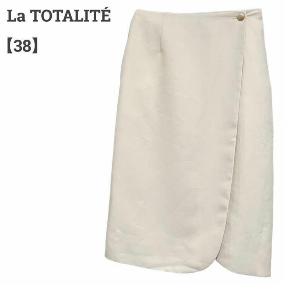 La TOTALITE(ラトータリテ)のラトータリテ レディース【M相当】タイトスカート♡レーヨン混 オフィス♡薄黄 レディースのスカート(ひざ丈スカート)の商品写真