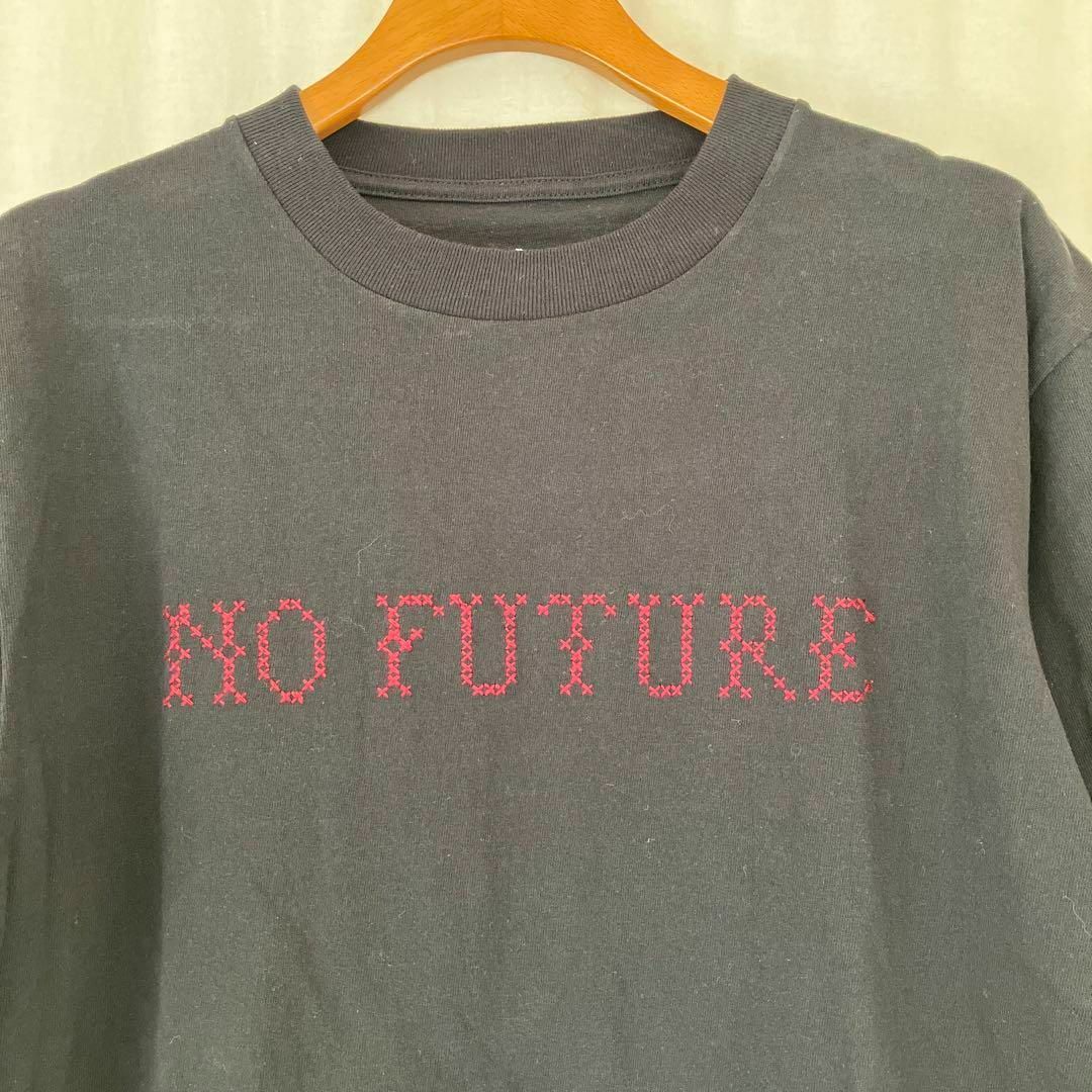 MOUNTAIN RESEARCH(マウンテンリサーチ)のMountain research 刺繍 NO FUTURE Tシャツ 黒M メンズのトップス(Tシャツ/カットソー(半袖/袖なし))の商品写真