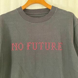 マウンテンリサーチ(MOUNTAIN RESEARCH)のMountain research 刺繍 NO FUTURE Tシャツ 黒M(Tシャツ/カットソー(半袖/袖なし))
