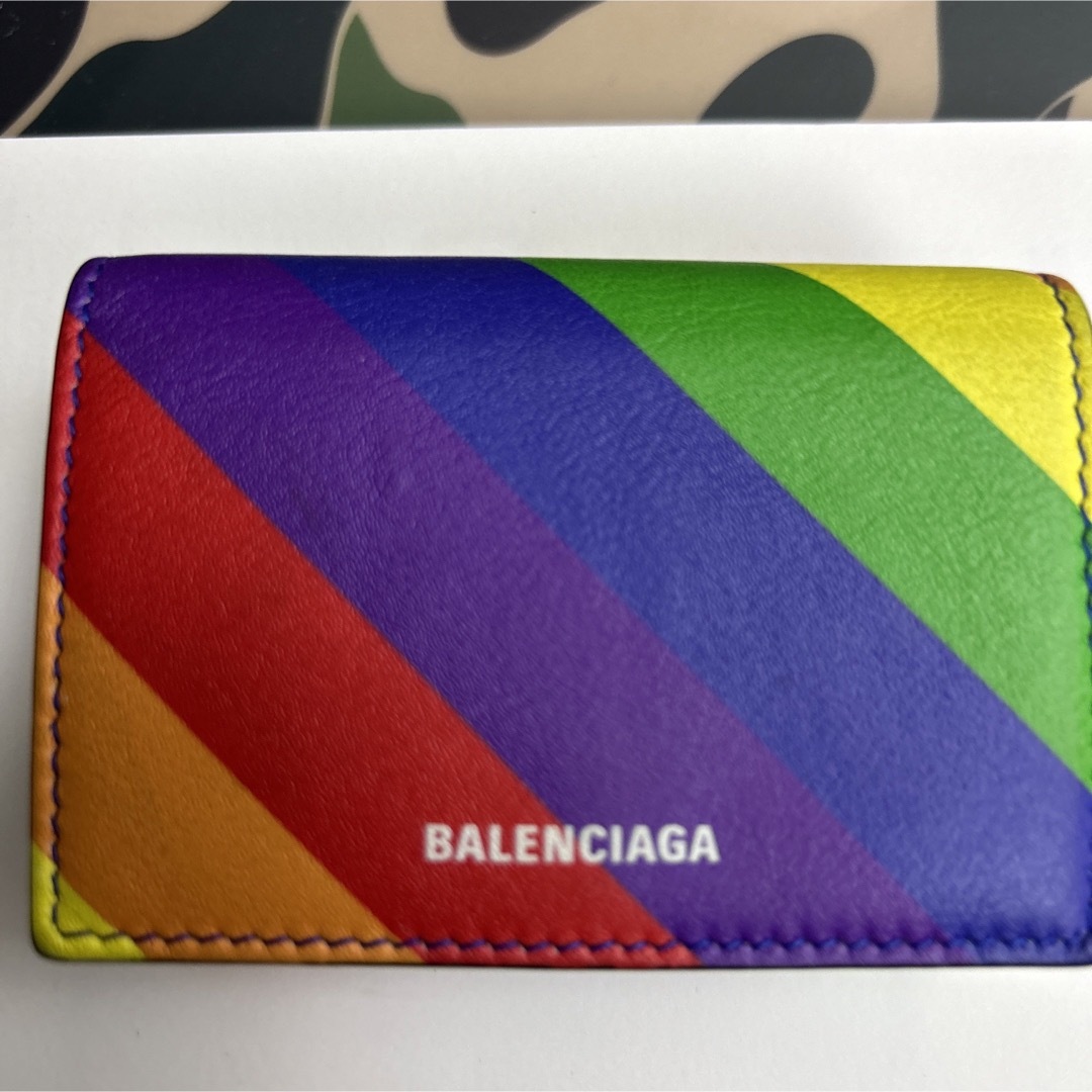 BALENCIAGA Ville ミニウォレット　財布　バレンシアガ　虹