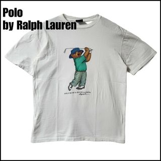 ポロラルフローレン(POLO RALPH LAUREN)のPolo by Ralph Lauren　ポロベア　白　ゴルフ　サイズL相当(Tシャツ/カットソー(半袖/袖なし))