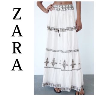 ザラ(ZARA)の新品★ ZARA ティアードスカート(ロングスカート)