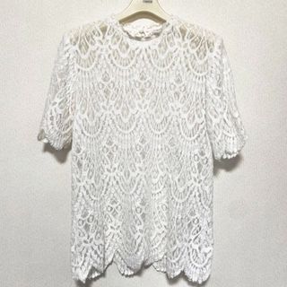 ザラ(ZARA)のZARA 総レース　カットソー(カットソー(半袖/袖なし))