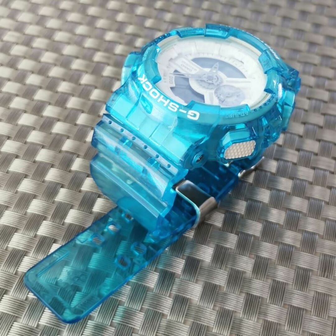 CASIO(カシオ)のG-SHOCK GA-110BC ブルースケルトン & バンパー + メタル遊環 メンズの時計(腕時計(アナログ))の商品写真
