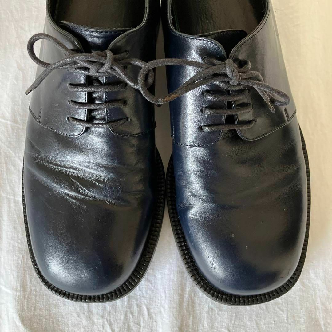 JIL SANDERスクエアトゥ シューズ ネイビー 39 1/2 | hartwellspremium.com