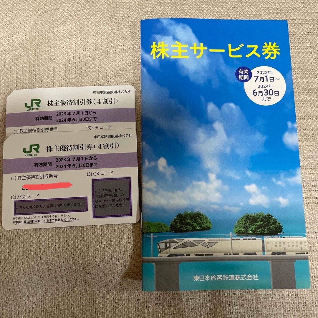 JR東日本株主優待割引券2枚