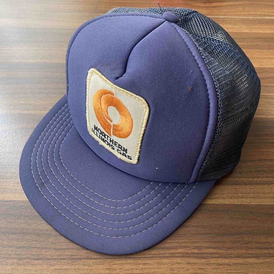ヴィンテージ　企業ロゴ　トラッカー　キャップ　帽子