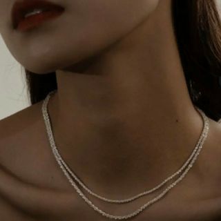 ザラ(ZARA)の【glitter snake chains necklace】#27 S925(ネックレス)