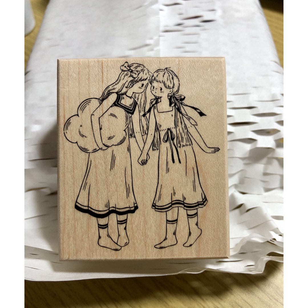 木製スタンプ「夏日シーソルト」6点セット 廃盤 女の子