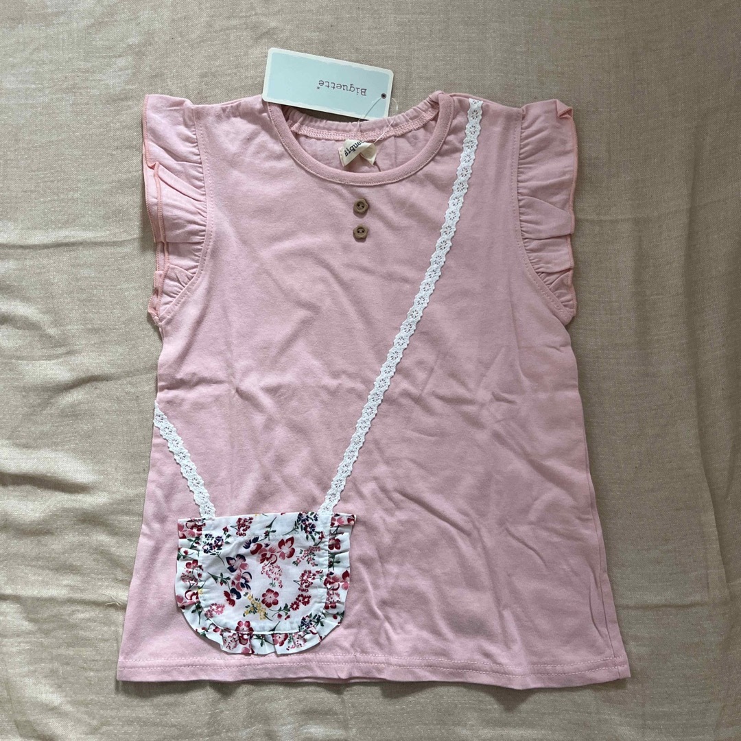 Biquette(ビケット)のビケット　半袖Tシャツ　ピンク　110cm キッズ/ベビー/マタニティのキッズ服女の子用(90cm~)(Tシャツ/カットソー)の商品写真