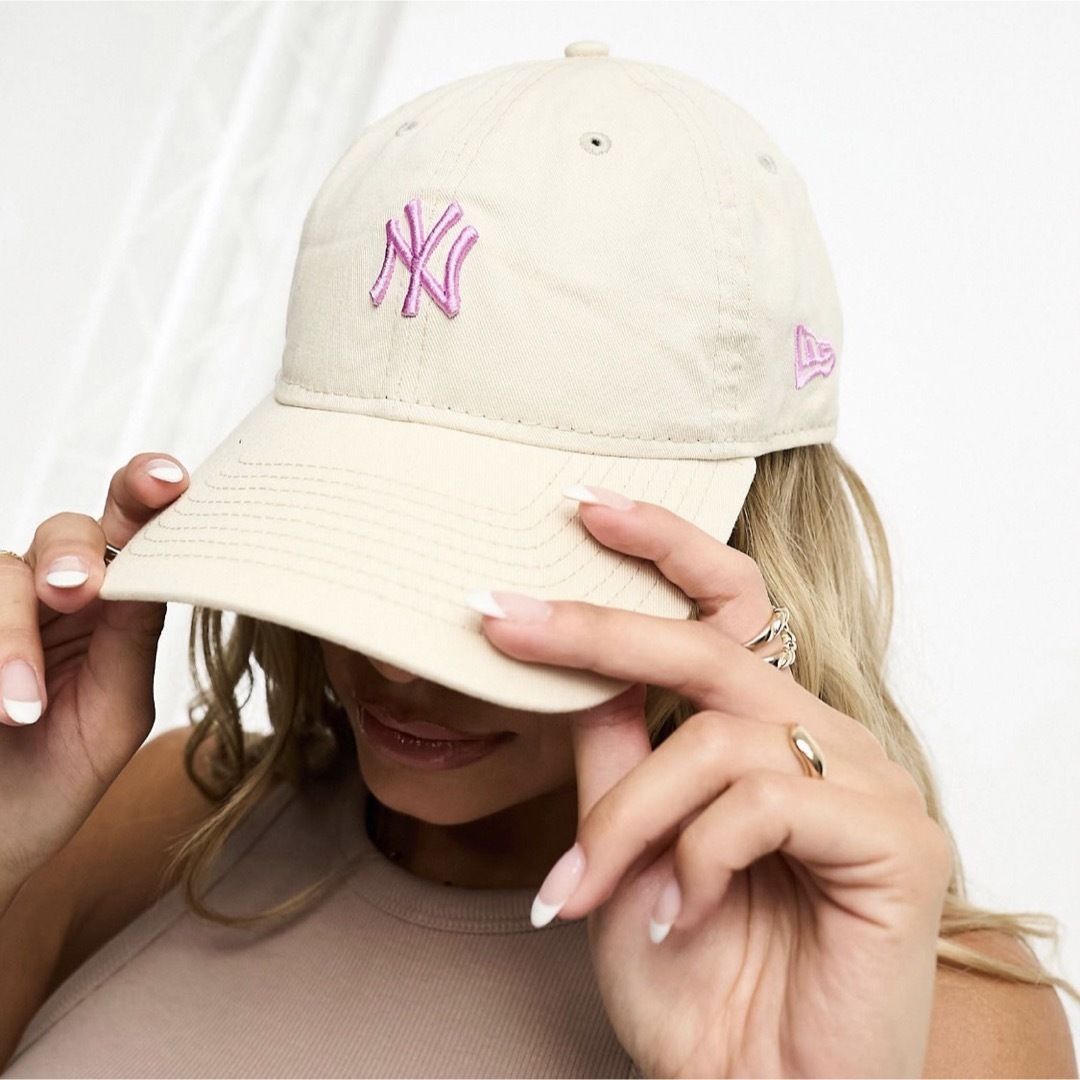 NEW ERA(ニューエラー)の【新品未使用】NEW ERA ニューエラ NY ミニキャップ オフホワイト レディースの帽子(キャップ)の商品写真