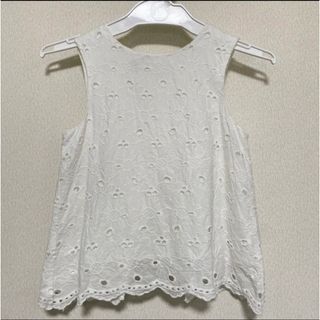 ザラ(ZARA)のZARA キッズ　コットンレース　ノースリーブブラウス(ブラウス)