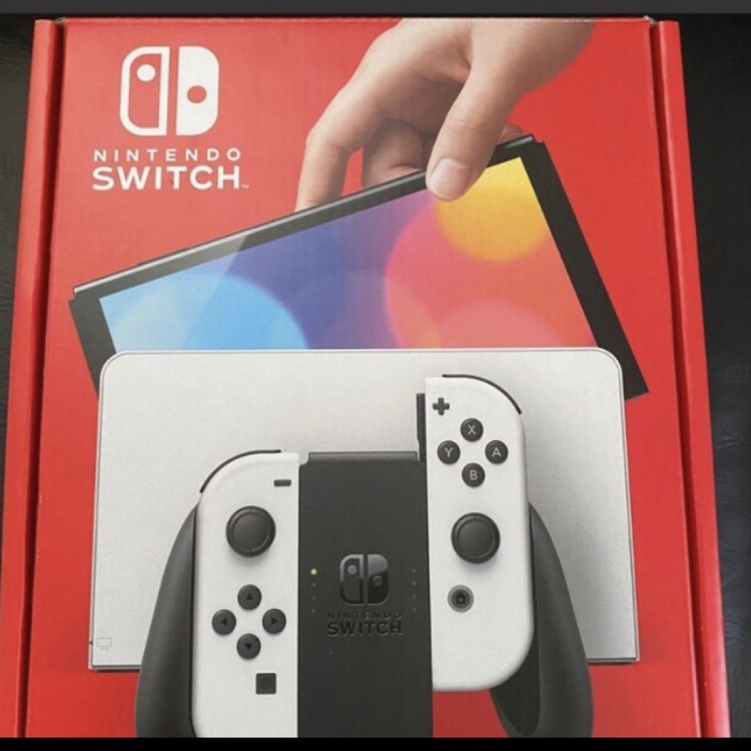 Nintendo Switch(ニンテンドースイッチ)のNintendo Switch（有機ELモデル）  ホワイト未開封 エンタメ/ホビーのゲームソフト/ゲーム機本体(家庭用ゲーム機本体)の商品写真