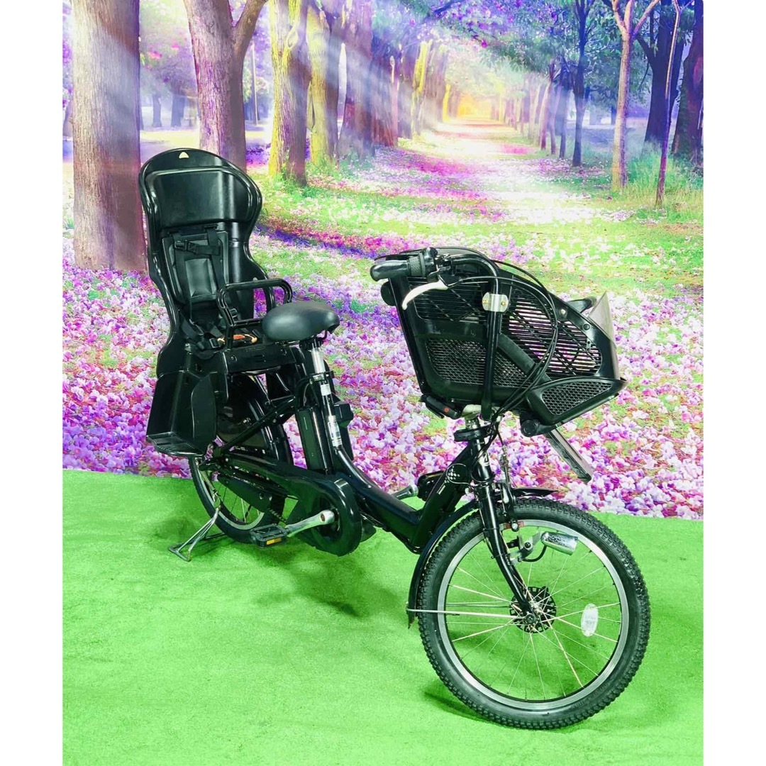 ☆5233子供乗せ電動アシスト自転車ブリヂストン3人乗り対応20インチ