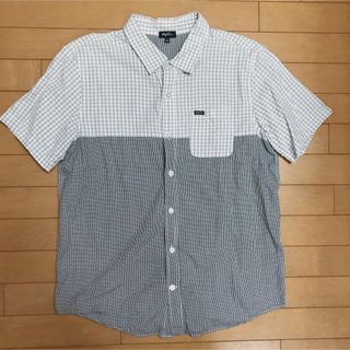 アートヴィンテージ(ART VINTAGE)の半袖シャツ チェックシャツ グレー(シャツ)