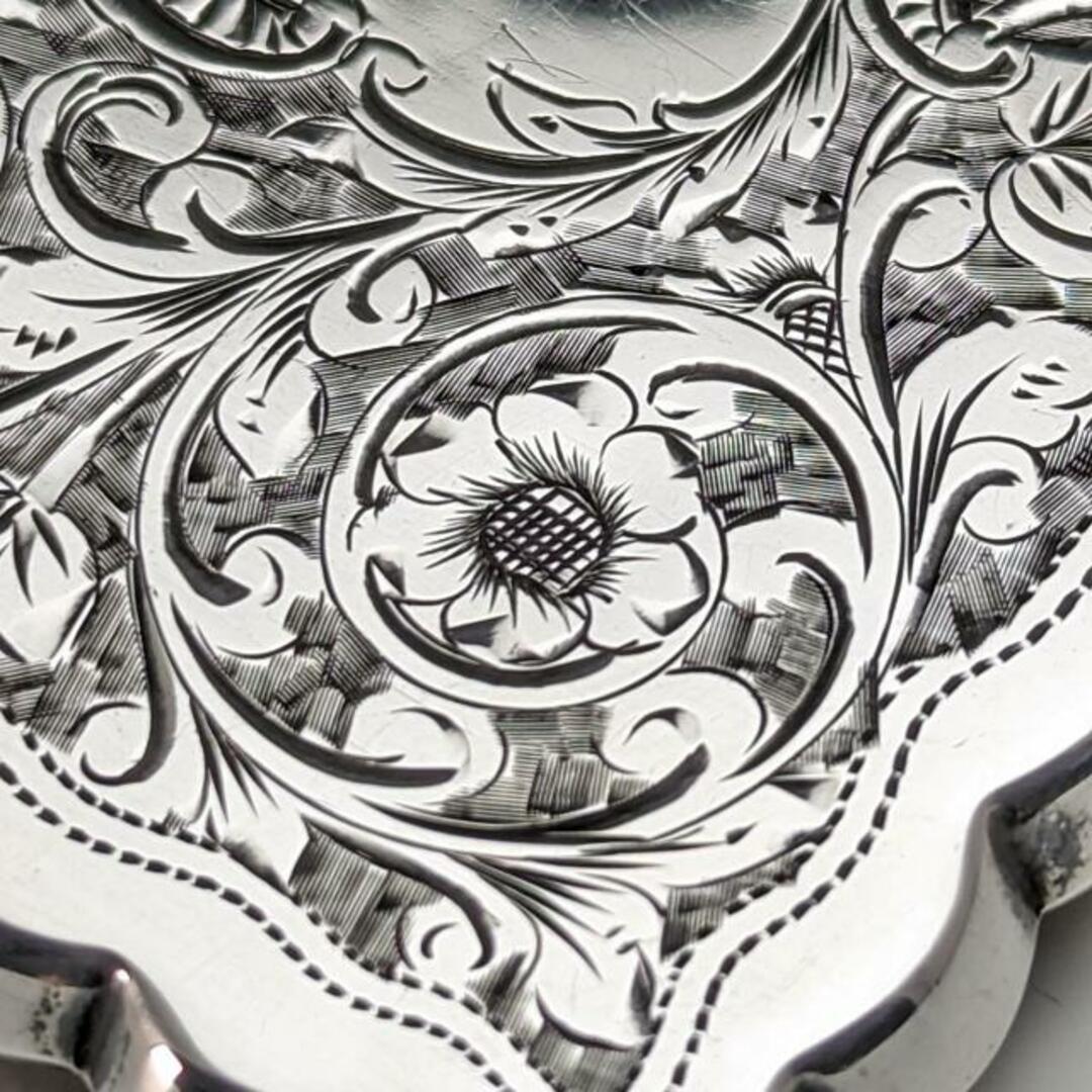 目立った傷や汚れのない美品機能1901年 英国アンティーク 純銀製カードケース 58g GEORGE LOVERIDGE