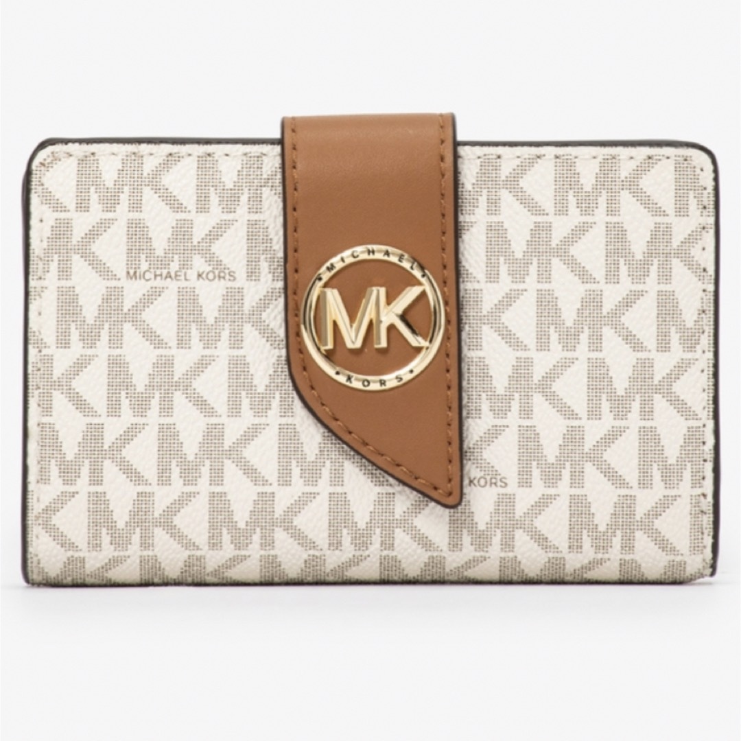 Michael Kors(マイケルコース)のGREENWICH タブ ウォレット ミディアム - MKシグネチャー レディースのファッション小物(財布)の商品写真