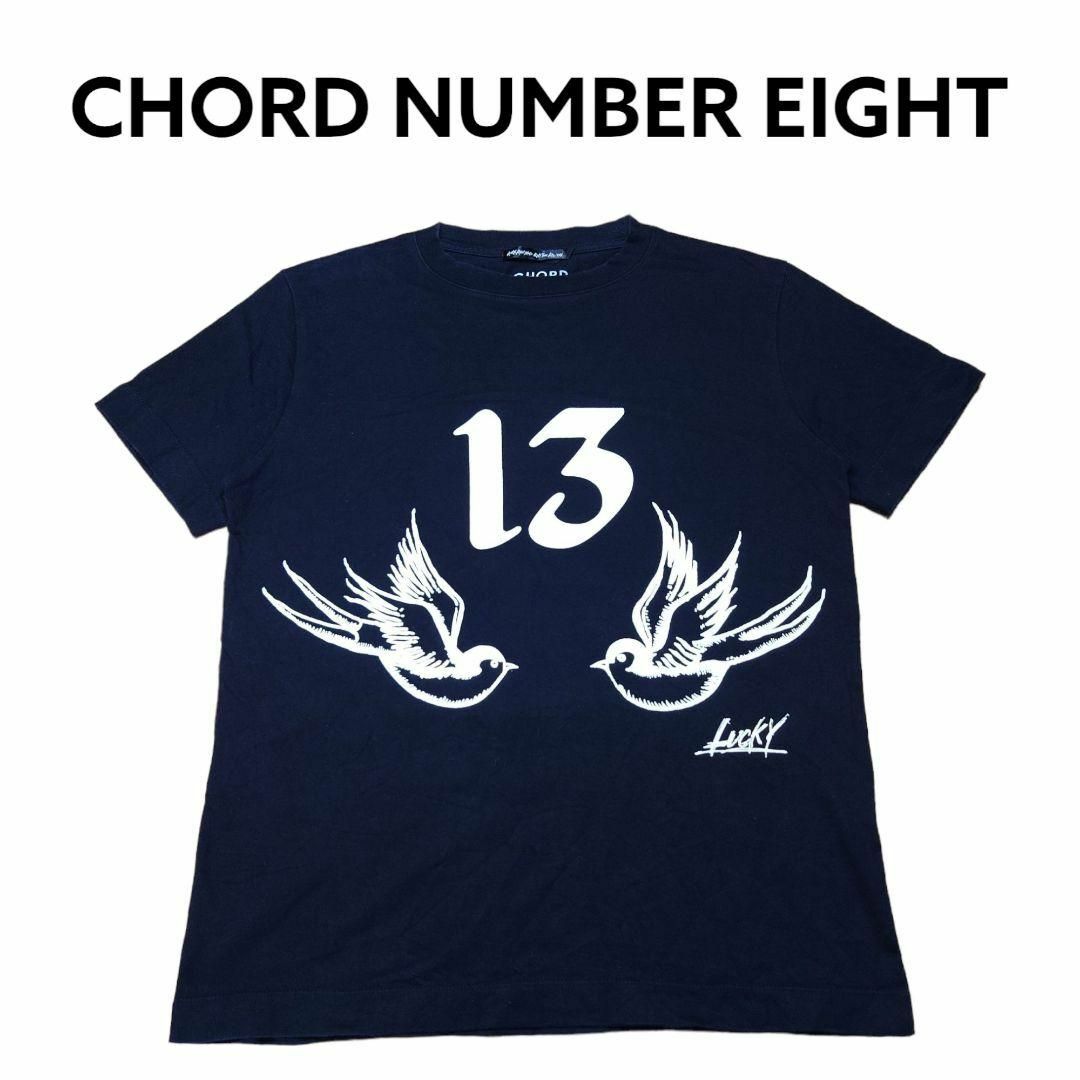 CHORD NUMBER EIGHT(コードナンバーエイト)のコードナンバーエイト　ビッグプリント　Tシャツ　スワロー　13　LUCKY メンズのトップス(Tシャツ/カットソー(半袖/袖なし))の商品写真