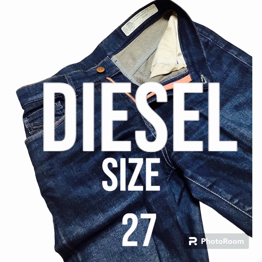 DIESELディーゼル デニムパンツ ワイドストレートジーンズ W27 L32