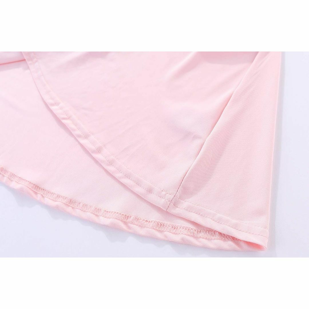 LittleSpring ワンピース 夏 キッズ 半袖 Aライン バッククロス