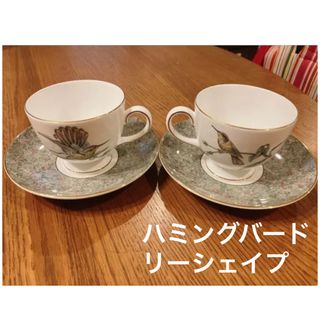 ウェッジウッド(WEDGWOOD)の廃盤品　ウェッジウッド　ハミングバード　ペア C&S(食器)