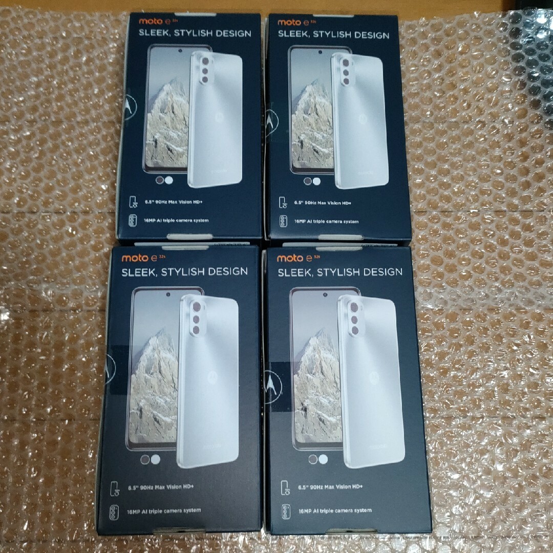 4台セット MOTOROLA moto e32s Slate Gray グレー スマートフォン本体 ...